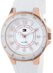 Tommy Hilfiger Women's 1781275  Sport White Silicon Rose Gold Watch