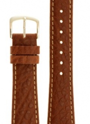 Men's Genuine Italian Leather Watchband Tan 20mm Long Watch Band - by JP Leatherworks