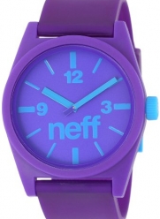 Neff Men's NF0201-purple Custom Designed Neff and PU Strap purple Watch