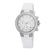 Rebecca Klein JH00401_WS2 36 Stainless Steel Case White Silicone Anti-Reflective Sapphire Women's Quartz Watch