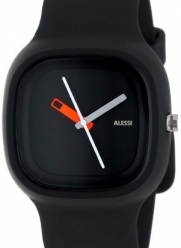Alessi Men's AL10010 Kaj Polyurethane Black Designed by Karim Rashid Watch