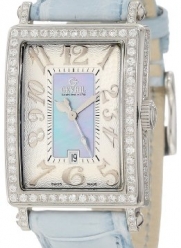 Gevril Women's 7247NV Mini Quartz Avenue of Americas Blue Diamond Watch