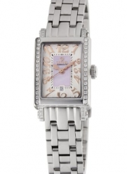 Gevril Women's 8428REB Super Mini Quartz Pink Mother of Pearl Diamond Watch