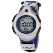 Timex Kids' T71962 IronKids Digital Blue Fast Wrap Velcro Strap Watch