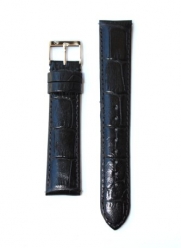 12mm Black Italian Leather Alligator Grain QR Pins for Michele Style