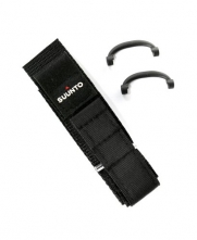 Suunto Wrist-Top Computer Watch Replacement Strap Kit (Vector, Altimax, Mariner, Regatta, D3; Black Fabric)