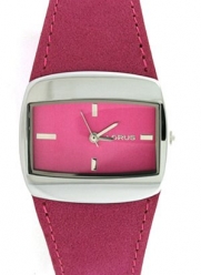 Lorus Watch Hot Pink Leather Dial Ladies LR2042 Sale New Model