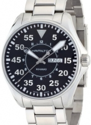 Hamilton Men's H64611135 Khaki Pilot Black Day Date Dial Watch