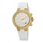 Rebecca Klein JH00401_WG2 36 Stainless Steel Case White Silicone Anti-Reflective Sapphire Women's Quartz Watch