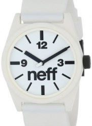 Neff Men's NF0201-white Custom Designed Neff and PU Strap white Watch