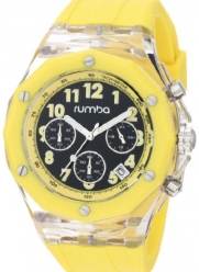 RumbaTime Men's Mercer Lemon Drop 45mm Black Dial Watch