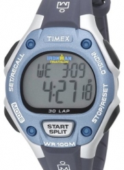 Timex Women's T5K018 Ironman Traditional 30-Lap Blue/Silver-Tone Resin Strap Watch