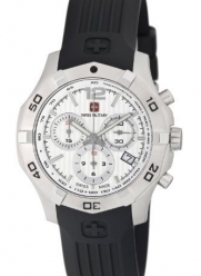 Swiss Military Calibre Men's 06-5I3-04-001 Immersion Chronograph White Dial Steel Bracelet Watch