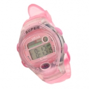 Como Girls Child Sports Back Light Digital Wrist Watch Pink