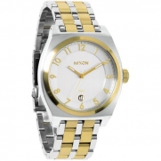 Nixon Women's Monopoly Analog Watch, Color: Silver / Champagne Gold