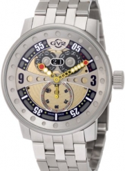 GV2 by Gevril Men's 4042B Powerball Big Date Sub-Second Steel Bracelet Watch