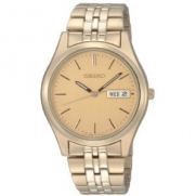 Seiko Men's SGGA56 Dress Gold-Tone Champagne Dial Watch