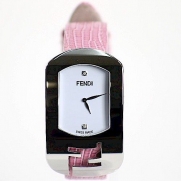 Fendi Women's F300034071D1 Pink Leather Analog Watch