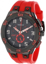 Viceroy Men's 47677-75 Falonso Stainless Steel Red Rubber Strap Chronograph Date Watch