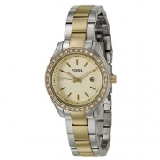 Fossil Women's ES3106 Stainless Steel Analog Gold Dial Watch