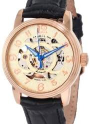 Stuhrling Original Women's 107EL.114531 Classic Delphi Rose-Tone Automatic Skeleton Watch
