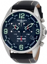 Torgoen Swiss Men's T18101 T18 Series Classic Steel Aviation Watch