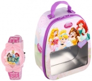 Disney Kids' PRS1113T LCD Watch Set with Gift Box