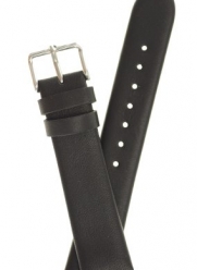 Mens Classic Glove Leather Watchband Black 24mm Watch Band - by JP Leatherworks