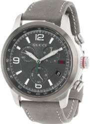 Gucci Men's YA126242 Gucci Timeless Diamond Pattern Anthracite Dial Watch