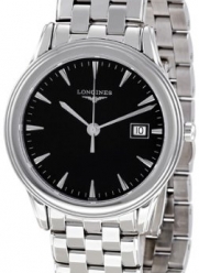 Longines Flagship Black Dial Stainless Steel Mens Watch L47164526