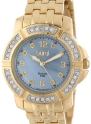 Burgi Women's BUR069YG Stainless Steel Diamond Bracelet Watch