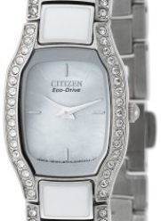 Citizen Women's EW9780-81D Eco-Drive Normandie White Resin Watch