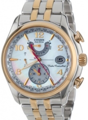 Citizen Women's FC0004-58D World Time A-T Eco-Drive Mother-Of-Pearl Dial Watch