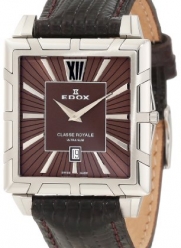 Edox Women's 26022 3 BRIN Classe Royale Rectangular Date Watch