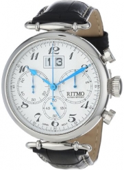 Ritmo Mundo Unisex 701/1 SS Corinthian Classic Quartz Chronograph Three Oversized Subdials Watch