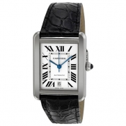 Cartier Tank Solo XL Automatic White Dial Stainless Steel Mens Watch W5200027