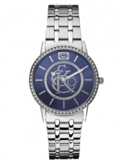 Marc Ecko Women's Rhino Class Act Blue Dial Stainless Steel Bracelet Watch E8M070