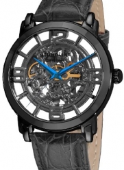 Stuhrling Original Men's 165B.335569 Classic Winchester Grand Stainless Steel and Leather Automatic Skeleton Watch