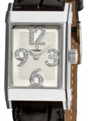 Eterna 1935 Quartz Ladies Black Leather Strap Diamond Watch 8790.41.14.1156
