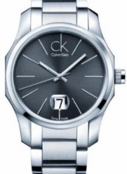 Calvin Klein Silver Bracelet Quartz Black Dial Men's Watch - K7741161