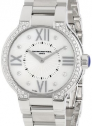Raymond Weil Women's 5932-STS-00995 Noemia Steel Mother-Of-Pearl Diamond Dial and Bezel Watch