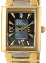 Le Chateau Women's 1816LCLTT_BLK Diamond Accented Two-Tone Watch