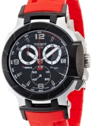 Tissot Men's T0484172705701 T-Race Red Strap Chronograph Watch