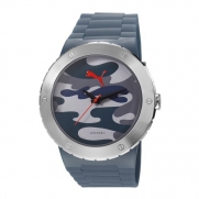 PUMA Men's PU103331005 Blast L Camo Grey Analog Display Quartz Grey Watch