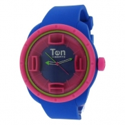 TENDENCE - Ten Beats 3H Elecro Blue Dial and Pink Watch - BF130202