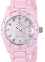Oniss Paris Women's ON601-L PNK Diamond Ceramica Swiss Quartz Watch