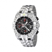 Festina Men's Tour De France F16542/3 Silver Stainless-Steel Quartz Watch with Black Dial