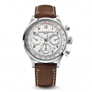 Baume & Mercier Men's 10000 Capeland Silver Chronograph Dial Watch