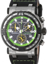 Chase-Durer Men's 224.2BE-LEA Trackmaster Pro Chronograph 2nd Edition Green-Stitched Leather Watch