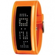 Guru Watch with Orange Band [Watch] black dice